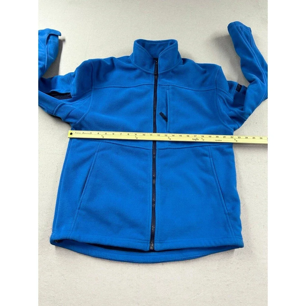 Duluth Trading Men's Shoreman's Fleece Gridlock Jacket Medium Blue